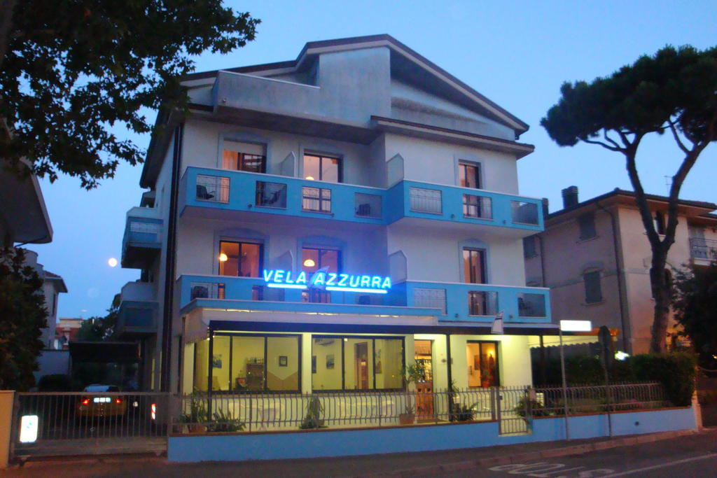 Hotel Vela Azzurra Rímini Exterior foto